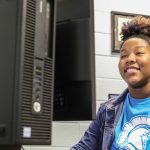 CCTC Student on Computer